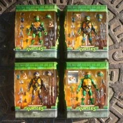 SUPER7 Teenage Mutant Ninja Turtles ULTIMATES! - Raphael, Leonardo, Michelangelo & Donatello -Cheap SUPER7 Store UL TMNTW1 4 set box shipping 2048 comp